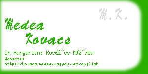 medea kovacs business card